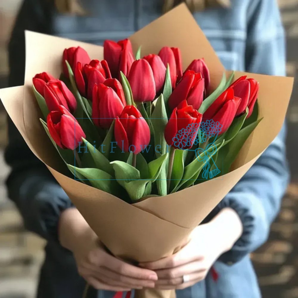 Букет цветов из: Тюльпаны